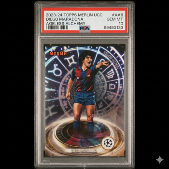2023-24 Topps Merlin Diego Maradona #AA6 Ageless Alchemy | PSA 10